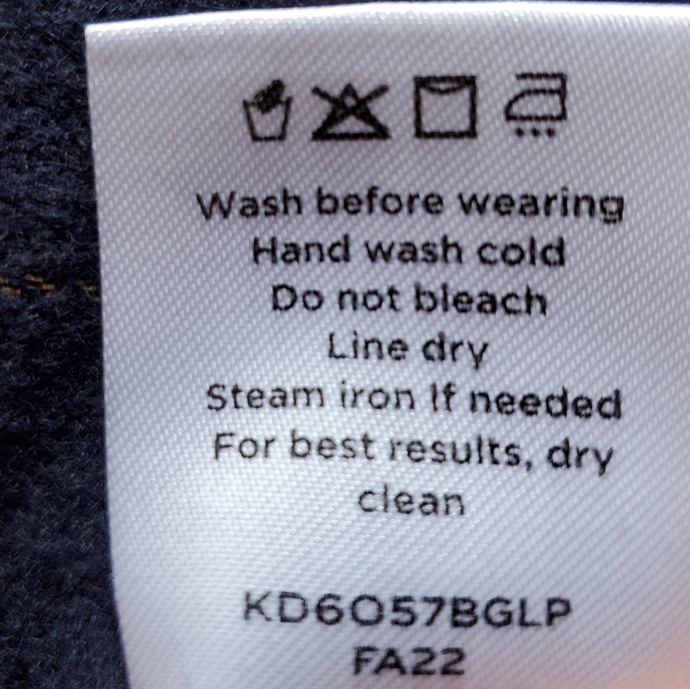 Draper James RSVP Straight Pant Navy/Gold-Size 8 - Picture 5 of 5